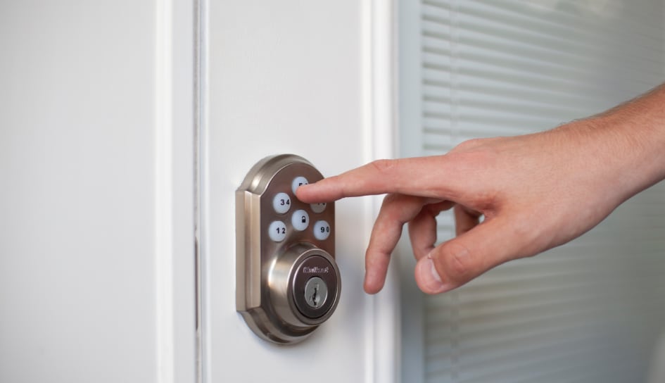 ADT smartlock on a Springfield home